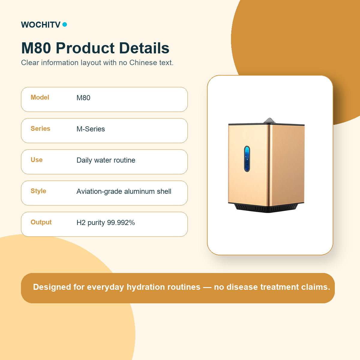 WOCHITV M80 04 product details - hydrogen water product image 4