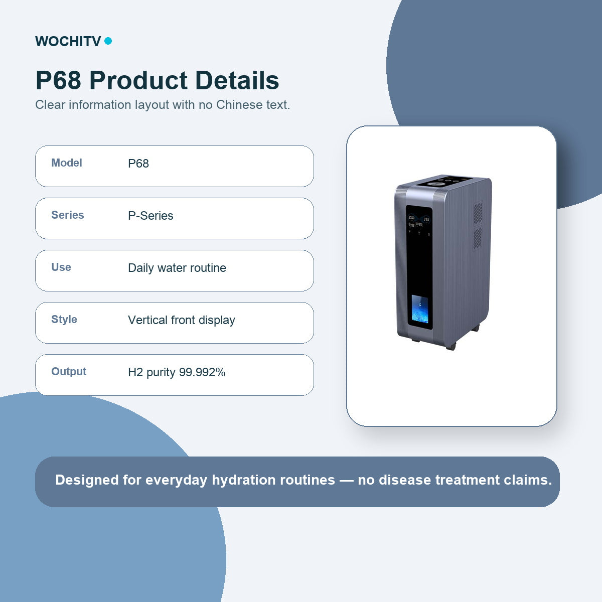 WOCHITV P68 04 product details - hydrogen water product image 4
