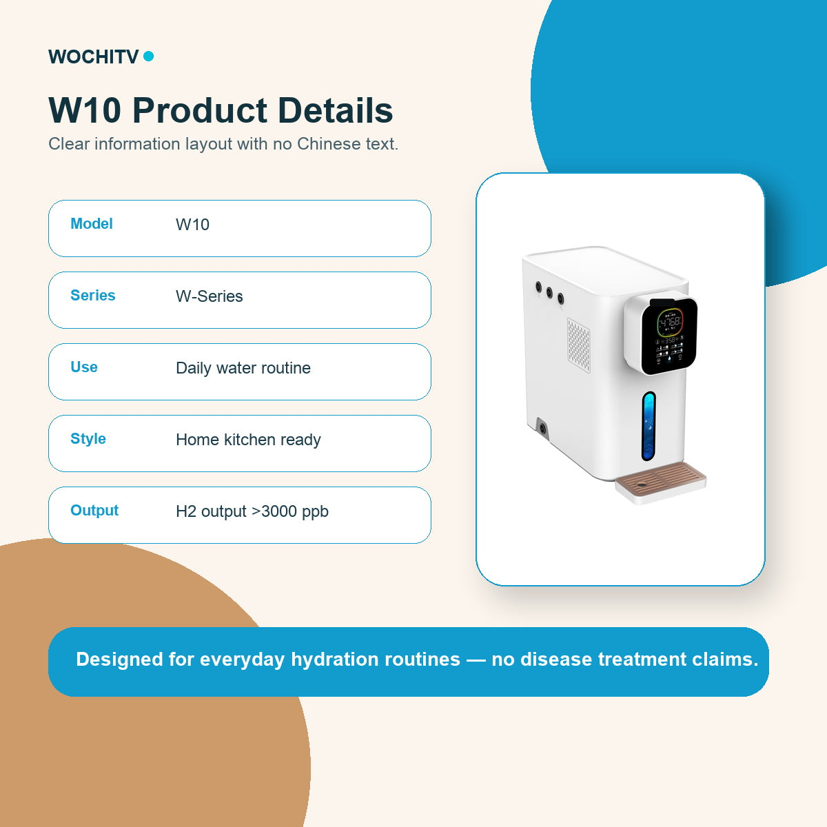 WOCHITV W10 04 product details - hydrogen water product image 4