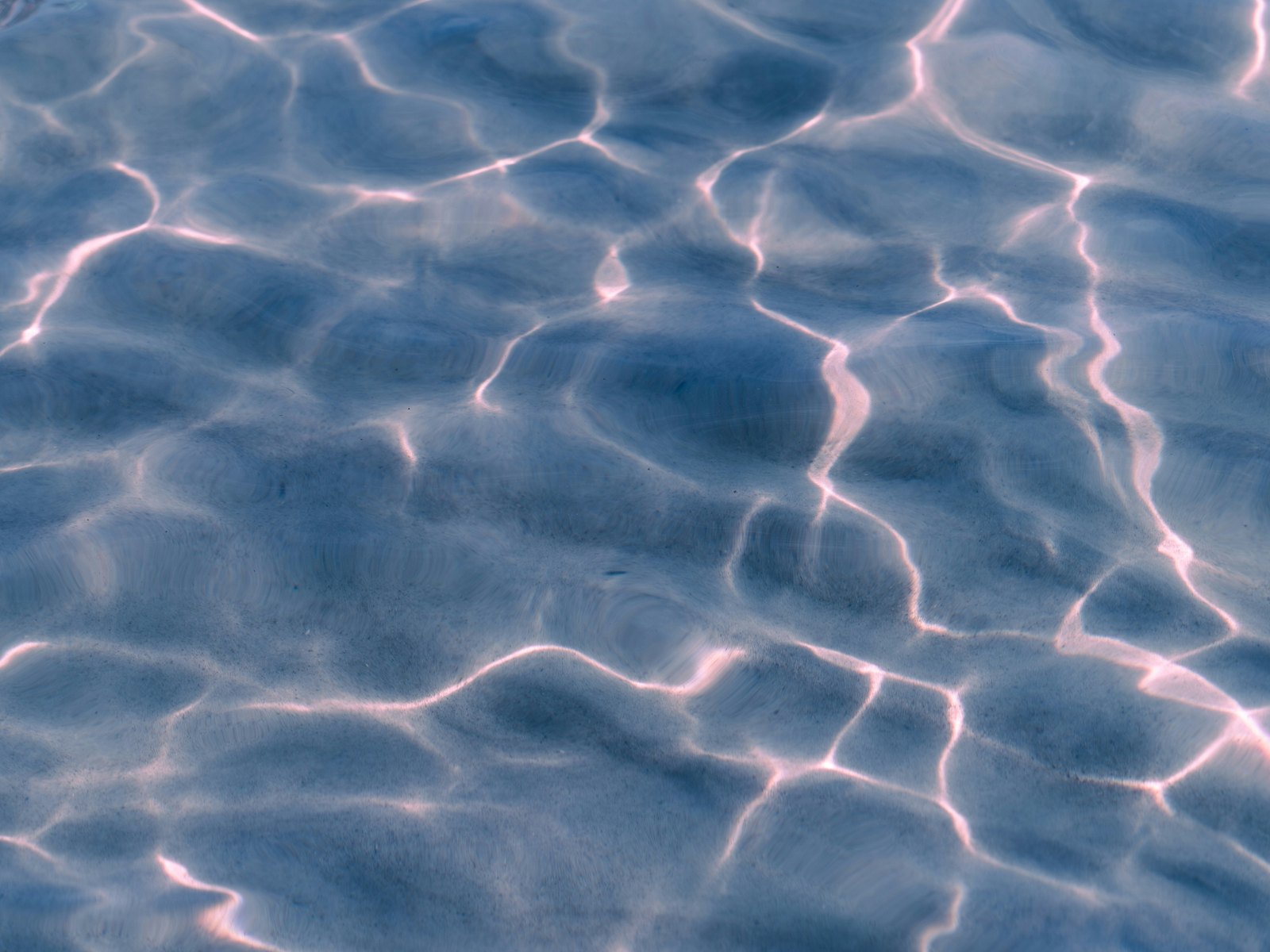 Close-up ripples and light on water
